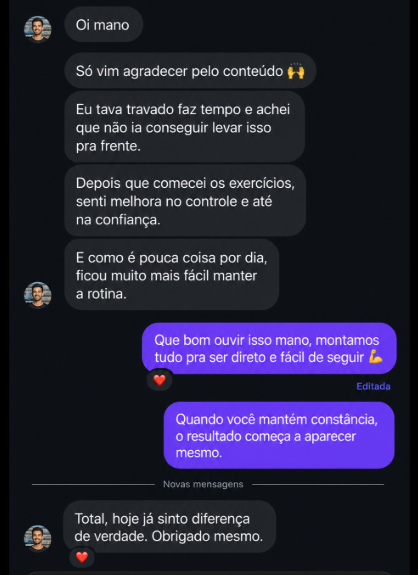 Depoimento de Cliente no WhatsApp 1